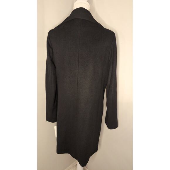 NWT Lauren Ralph Lauren buckle front asymmetrical wool blend coat - Picture 4 of 10